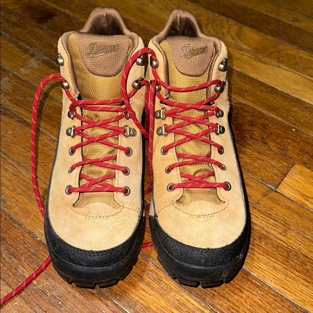 Danner Panorama Mid Hiking Boots, Brown/Red, Sz 10 - Picture 2 of 10